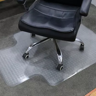 Office Carpet Protector Chair Mat Smooth/Studs Non Slip Chair Pad Cover • £14.95