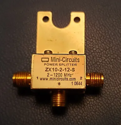 Mini-Circuits 2-way Power Splitter 2MHz To 1200 MHz   (ZX10-2-12-S) • $25