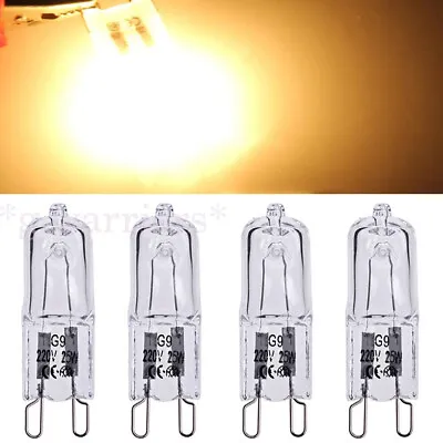 2/12pcs 25W G9 Warm White Halogen Oven Dimmable Bi-Pin Light Bulb 220-240V 2000H • £3.01