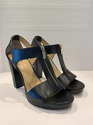 Michael Kors Berkley Zipper Platform Black Size 10M • $35