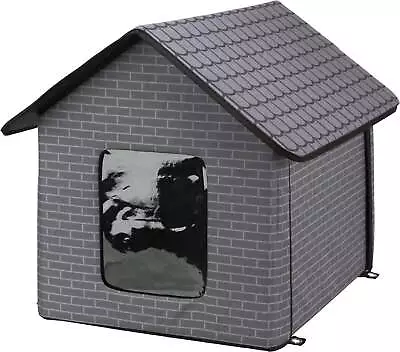 1-Story Insulated Waterproof Material Small Indoor-Outdoor Cat House With Door F • $30