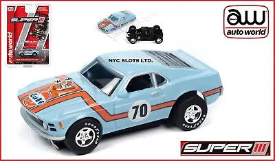Auto World Super III 1970 Ford Boss Mustang #70 SC 383 Also Fits AW AFX • $34.95