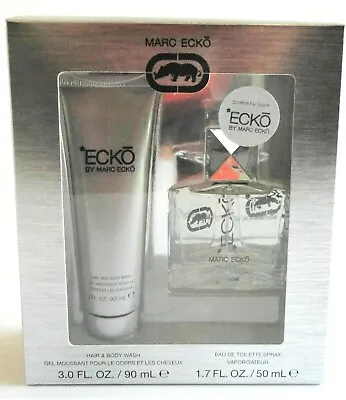 2pc MARC ECKO EDT Mens Cologne Spray 1.7 Oz Body Wash 3 Oz NIB (888) • $20.69