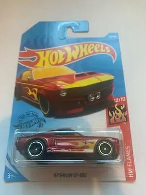 2019 Hot Wheels HW Flames '67 Shelby GT-500 #33 Red • $2.25