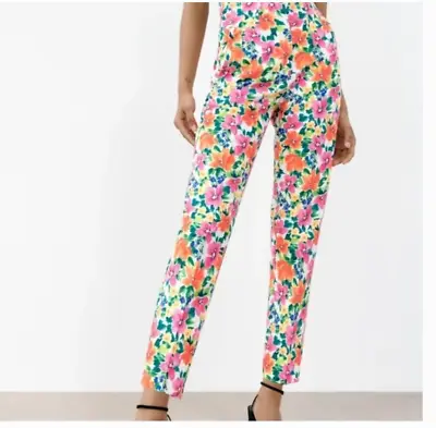 NWT Zara Floral High Waist Pants Size XS • $22