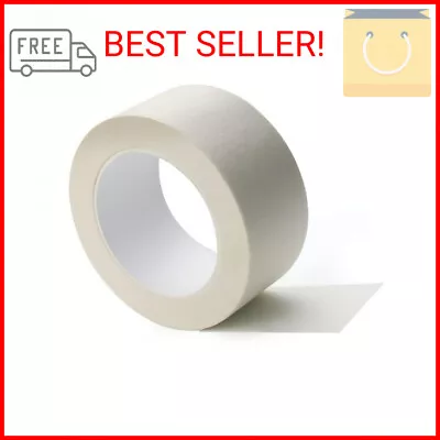 2 X 55yds Beige White Masking Tape For Safe Wall Painting Office Labeling & Edg • $8.41