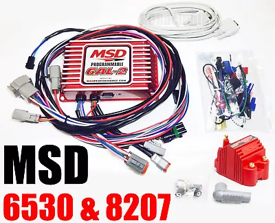 MSD 6530 Ignition Box MSD 6AL-2 Digital CD Programmable Rev Limiter W/ 8207 Coil • $632.95