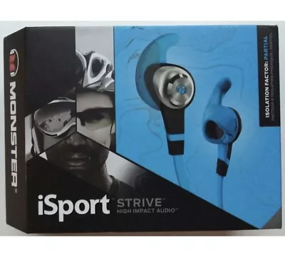 Monster ISport Strive Blue In-Ear Headphones With Controltalk  • $59.99