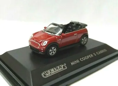 Welly 1/87 HO Sport Euro Open Car Roadster Diecast Model Mini Cooper S Cabrio Rd • $6.99