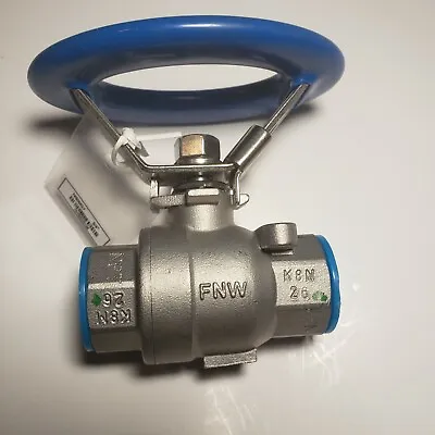 3/4 Ball Valve NPT 316 SS With Locking Handle FNW  1000 CWP • $44.99