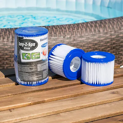 Lay Z Spa Lazy Hot Tub Spa Filter Size VI Twin Pack Vegas Paris Miami Springs • £8.99