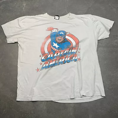 Vintage Marvel Mad Engine Mens T Shirt Size XL Captain America • $39.99