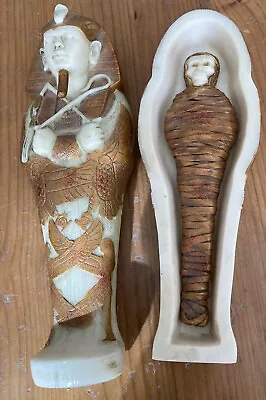 Miniature Egyptian Sarcophagus & Mummy • £10