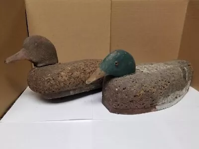 Vintage Cork Mallard Duck Decoy Lot • $29.99