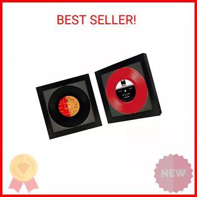 2 Pack 45 Single 6 7/8  Vinyl Record Frame Display 45 Rpm Vinyl Record With Ma • $42.33