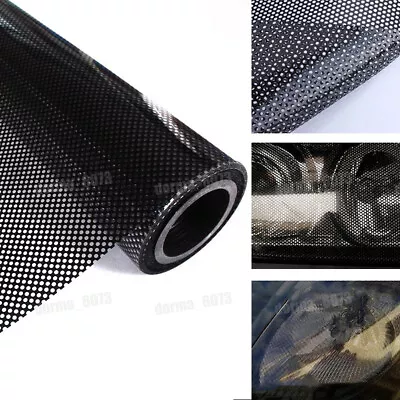 Car Rear Tail Light Honeycomb Sticker Car Lamp Cover Decal Accessories 106*30cm • $8.69