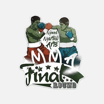 Mixed Martial Arts Final Round Vinyl Sticker Decal • $3.10