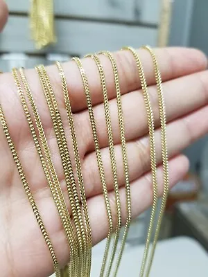 REAL 10k Yellow Gold Franco Chain Necklace Men Women  STRONG 10KT For Pendant • $148.43