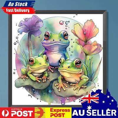 $11.09 • Buy 5D DIY Full Round Drill Diamond Painting Frog Home Decor Art Craft (K716)