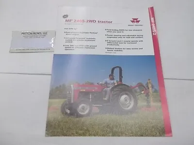 Brochure For Massey Ferguson MF 240S 2 WD Tractors • $7