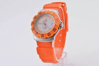 Vintage TAG Heuer Formula 1 Pro 373.513 Orange Quartz Unisex Adults Watch JAPAN • $269.99