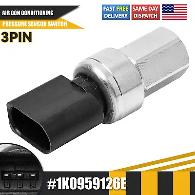 Air Conditioning A/C High Pressure Sensor Switch For VW Audi A3 A3 Q3 1K0959126A • $13.49