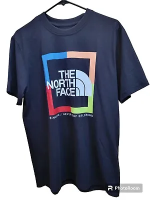 Mens North Face Shadow Box T Shirt Black Mens Sz M NWT • $19.95