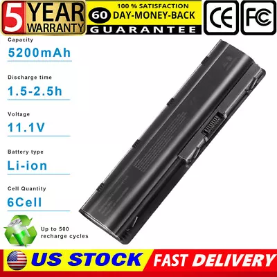 Laptop Battery For HP Pavilion Dv6 Dv5 G6 G7 Dm4 G72 593553-001 CQ42 Mu06 • $14.95