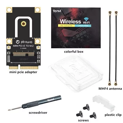 Intel AX210 AX200 8260 BCM94360NG M.2 WiFi Card To Mini PCI-E Adapter Converter • $8.99