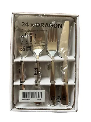 IKEA Dragon 24-Piece Cutlery Set (For 6 People) - Stainless Steel - BRAND NEW • £28.39
