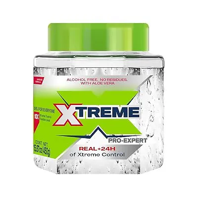 Wetline Xtreme Pro-Expert Styling Extra Hold Hair Gel Clear Aloe Vera Hair Care • £8.99