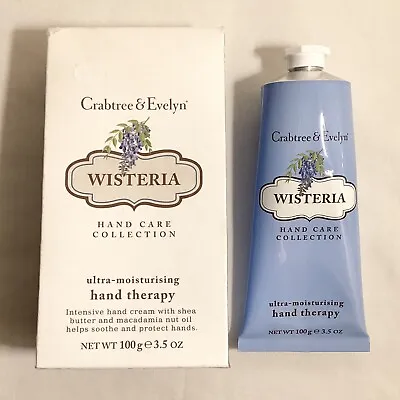 Crabtree & Evelyn Wisteria Ultra-moisturising Hand Therapy 100g Unused Very Rare • £13.99