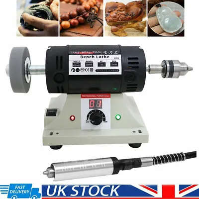 Bench Polisher Lathe Machine Polishing Grinder For Metal Jewelry Polishing 800W • £84.45