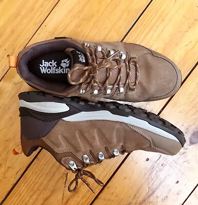 Jack Wolfskin Brown Suede Waterproof Hiking Shoe Size UK 8 Worn Handful Of Times • £42
