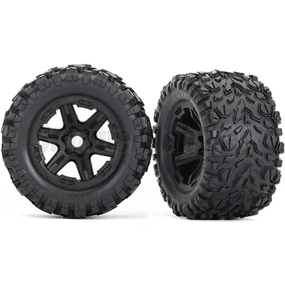 Traxxas E-Revo VXL Talon EXT Tires On BLACK 17mm Rims (2) TRA8672 • $39.95