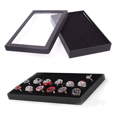 Earring Case Display 36 Slots  Jewelry Organizer Tray Ring Box Storage Fashio<k> • $3.80