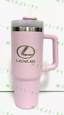 Lexus Lilac Purple Cup With Holder Mug 30oz Stainless Steel Thermal Water Bottle • $42.99