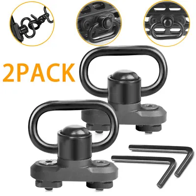 2Pack M-LOK MLOK Quick Release Sling Mount Push Button QD Sling Swivel Adaptor • $8.99