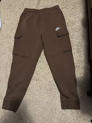 Thrifted Nike Cargo Sweatpants Adult Medium Brown • $10