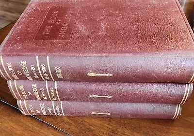 The Book Of Knowledge Vol.15-16 17-1819-20 Vintage Children’s Encyclopedia Lot • $17.50