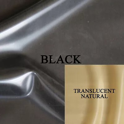 1.05mm Gauge Sheet Latex/Rubber By Continuous Metre 1m Width Black & Trans Nat • £12.95