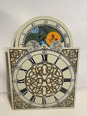 Herschede Grandfather Clock Dial Face Sun Moon • $135