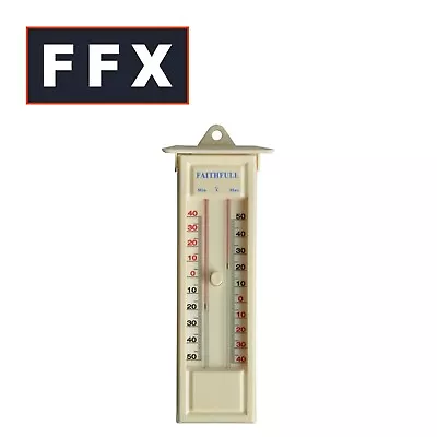 Faithfull FAITHMMBUTMF Thermometer Press Button Max-Min • £15.32