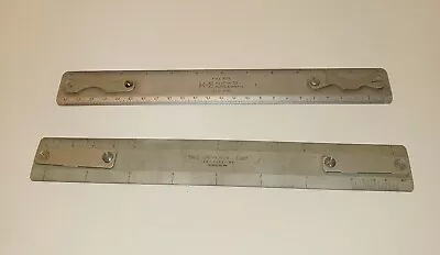 Keuffel & Esser 1375a-23 & Universal 12A7 Drafting Machine Scales Metal Vintage • $49.99