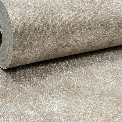 £9.95 • Buy Muriva Plain Gold Light Beige Brown Concrete Effect Wallpaper Textured Glitter