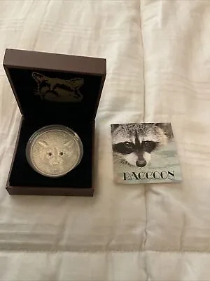 Vanuatu 2013 Raccoon Forest Animals 1/2 Oz Silver Coin Antique Finish COA 20 Vat • $119