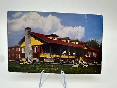 Vtg New Alpino Lodge Quebec Marin Heights Color Card Kodachrome Frank Scofield • $3.62