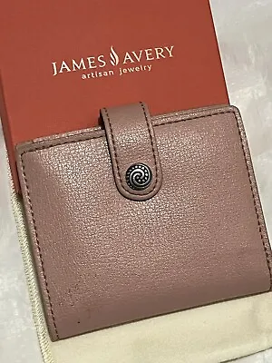 JAMES AVERY Vintage RETIRED Pink Dusty Rose All Leather Bi-Fold Wallet • $79.98