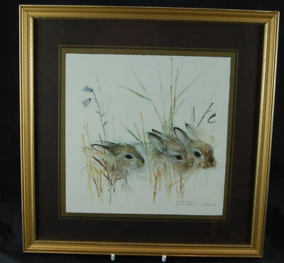 £20 • Buy Vintage Framed Print  Of Harekelinger - Mads Stage 1976