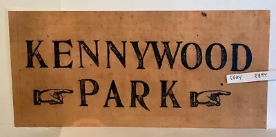 Kennywood Amusement Park Pittsburgh Pa Rare Directional Sign Antique Looking New • $14.95